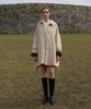 DEHEVE Point Half Trench Coat [Beige]