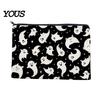 Canvas Pencil Case Storage Bag, Halloween Pattern Print, Durable Zippered Organizer Travel Toiletry Case, for Makeup And Stationery Cosmetic Bag