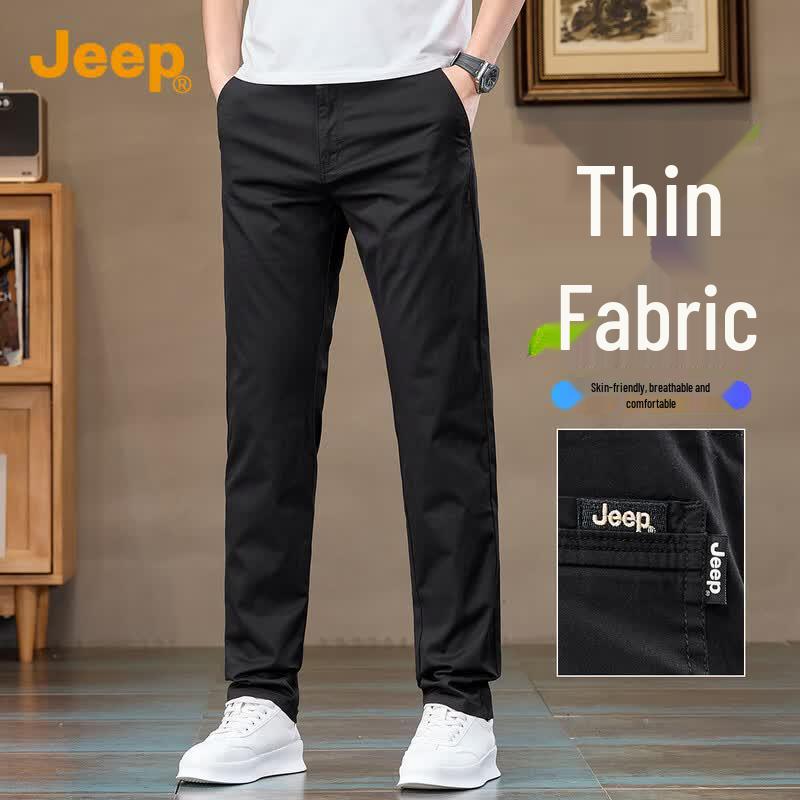 JEEP Men s Summer Thin Straight-Leg Casual Pants 33