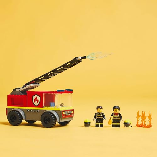 LEGO City Fire Ladder Truck Toy Block Educational456Vehicle Car Mini Car 60463