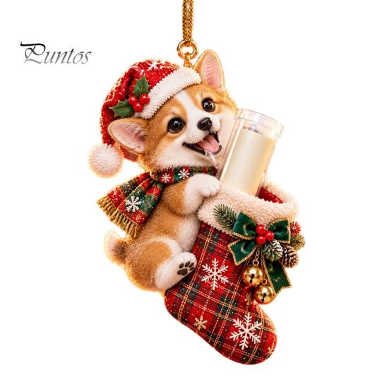 Gift Idea for Grandchildren Christmas Cute Animal Cash Ornament, 2D Flat Squirrel Fox Rabbit Dog Raccoon Teenagers Money Holder Acrylic Xmas