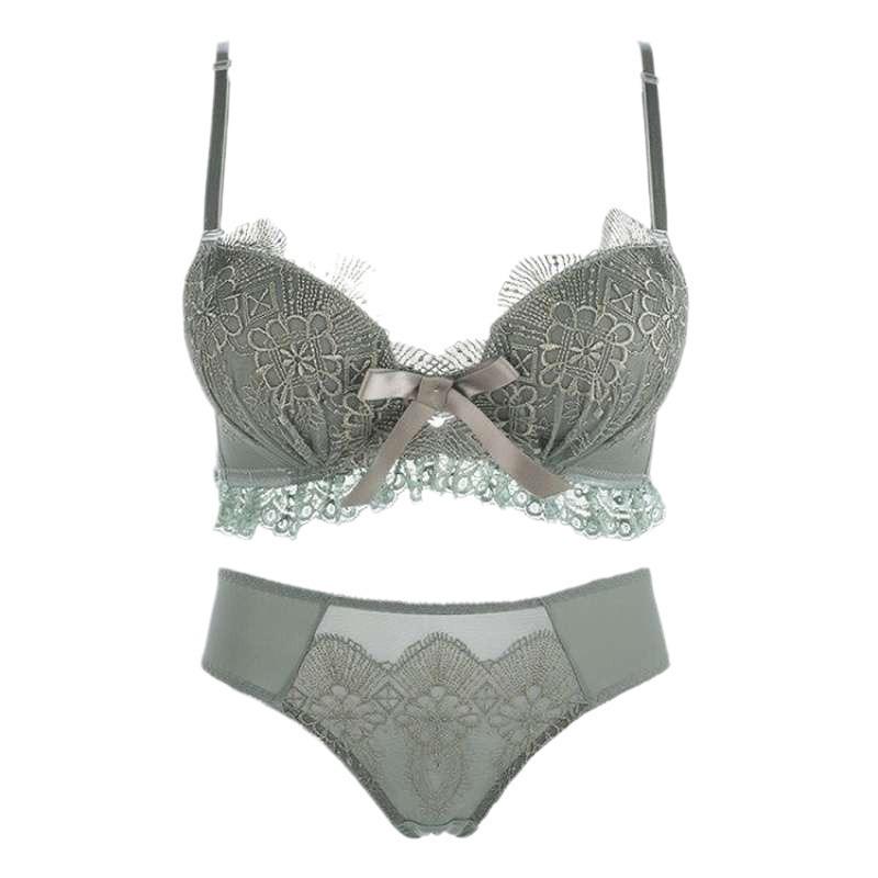 Women's Wirefree Push Up Bra with Side Support - Small Bust, Thickened for Autumn/Winter