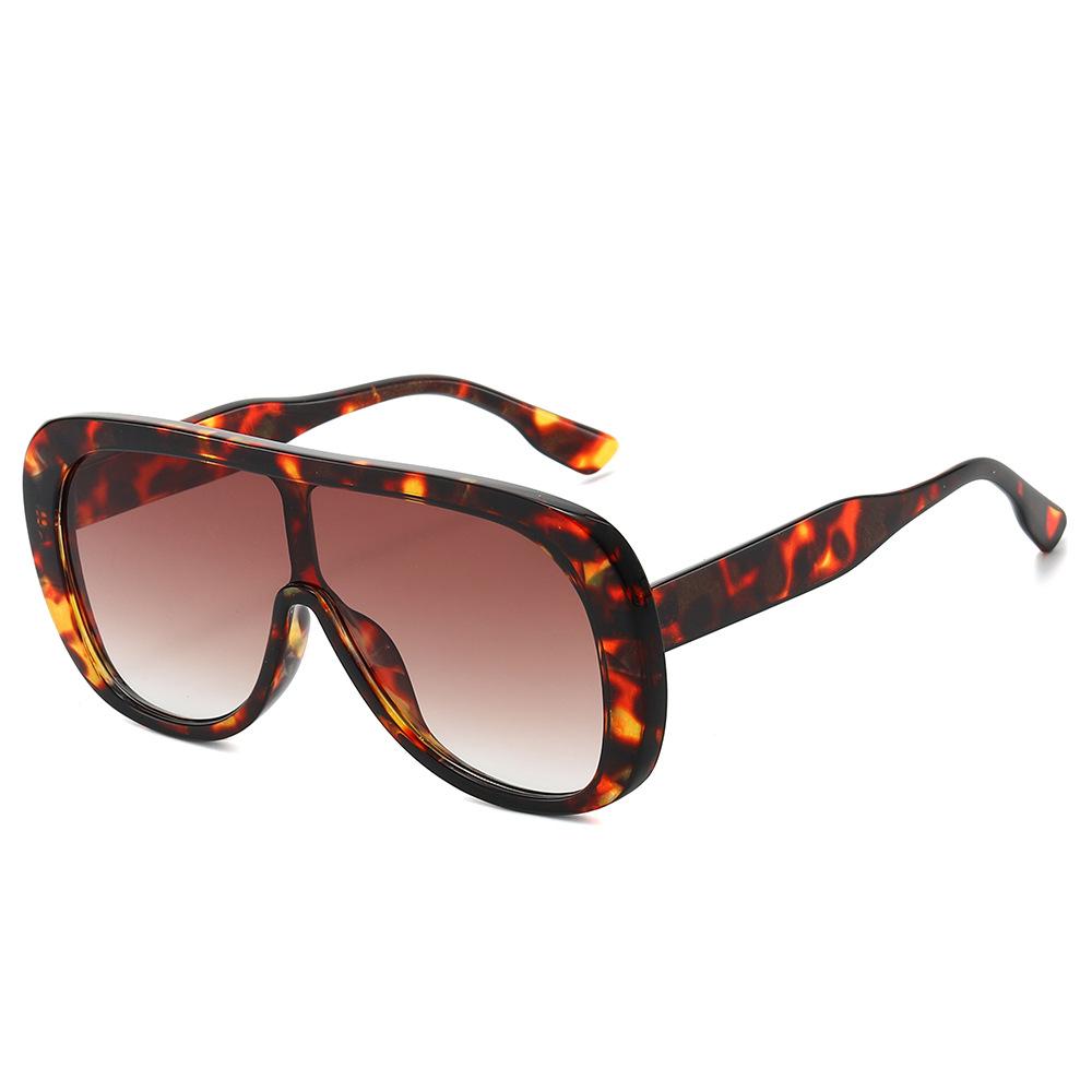 Big Frame One Piece Face Shield Sunglasses Luxury Women Black Lens Sunglasses Punk Oversized Sunglasses