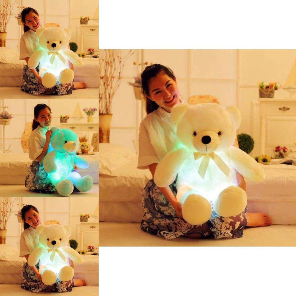 50cm Plush Led Teddy Bear With Colorful Glowing Lights For Magical Nights