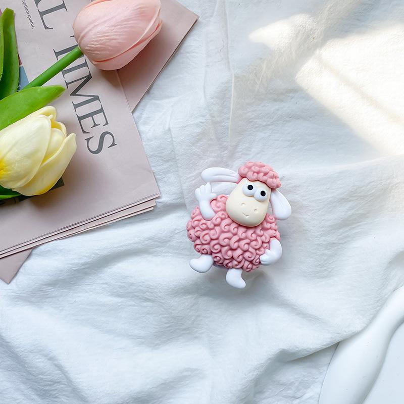 

Mobile Phone Airbag Bracket Girl Heart Cute Lamb Crossbody Snowman Cartoon Student Stable Desktop Online Class Support Frame