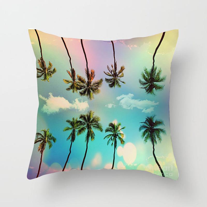 Home Decor Exotic Tropical Prints Pillow Covers for Home Pattern Cushion Cover Suitable for Sofa Bedroom Car Pillow Cover