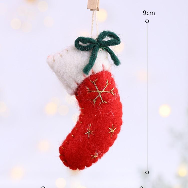 Felt Snowman and Santa DIY Christmas Tree Pendant Decorations