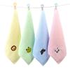 1Pc 25x25cm Small Square Face Towel Cartoon Embroidered Cotton Baby Child Kids Water Absorbent Soft Washcloth