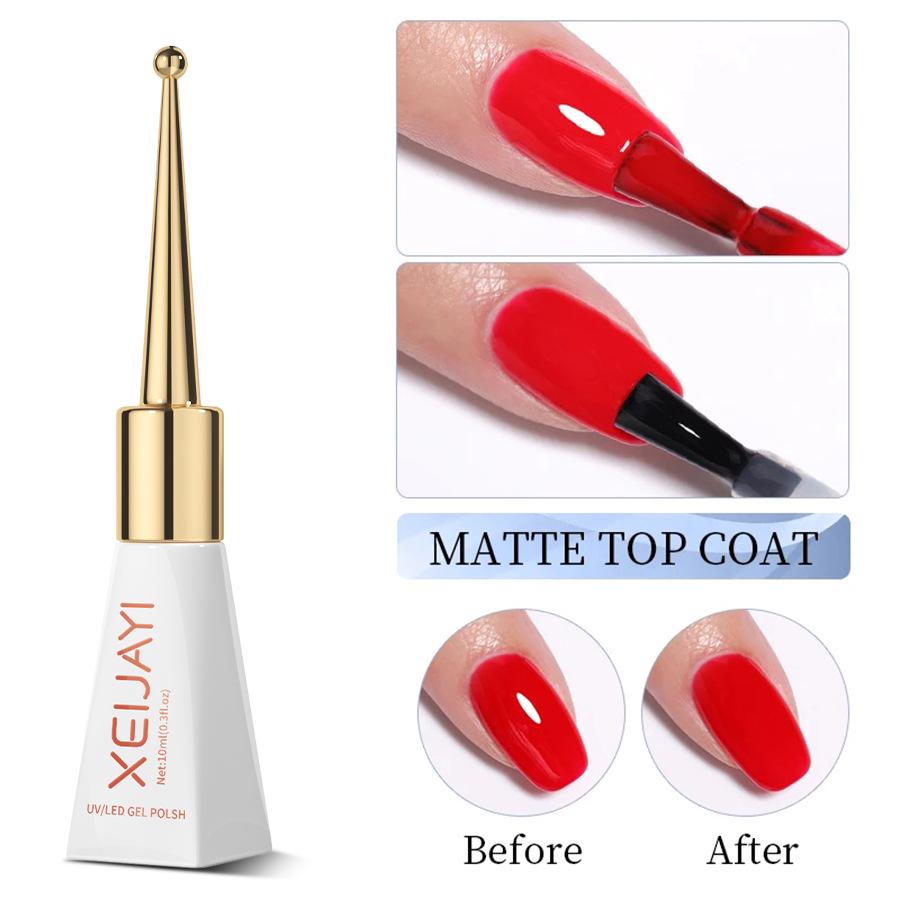 Fairy Armor UV Gel Nail Polish Base Set: No-Wipe, Super Glossy, Strengthening Manicure Sealer