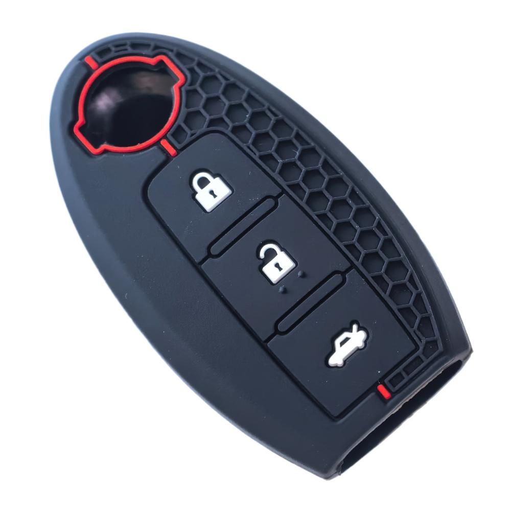 Silicone Key Case For Nissan Tiida Qashqai J11 J10 Micra Kicks Altima X-Trail Fuga Navara Leaf Note Sentra Murano Car Key Cover