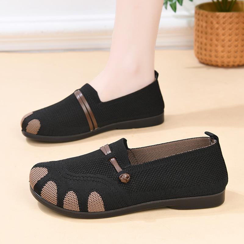 

Обувь женская весна новая одинарная обувь женская повседневная обувь широкая стопа полная стопа один педаль 36