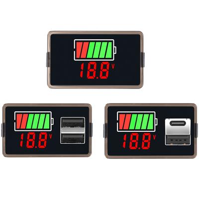 Type C USB DC8-100V 4829 Car Battery Voltmeter Charge Level Indicator Lithium Battery Capacity Meter Test Display LED Tester