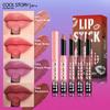 4Pcs/box Mirror Glass Solid Lip Glaze Set Makeup Water Light Lip Gloss Stick Moisturizing Lipstick Tint Kit Lip Oil Lipstick Pen