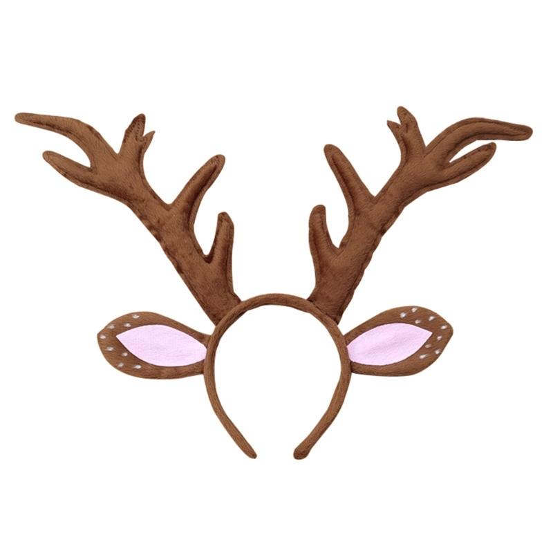 

Sweet Christmas Live Broadcast Hairband Women Students Photoshoots Hairband Reindeer Antler Shape Photography Headbands 1