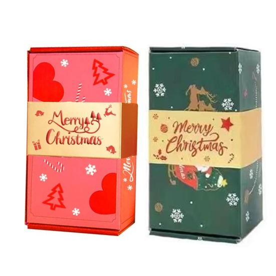10 stk Eksplosjonsgaveeske God Jul Sprettpenger Gaveeske Pop-Up Overraskelsesgave