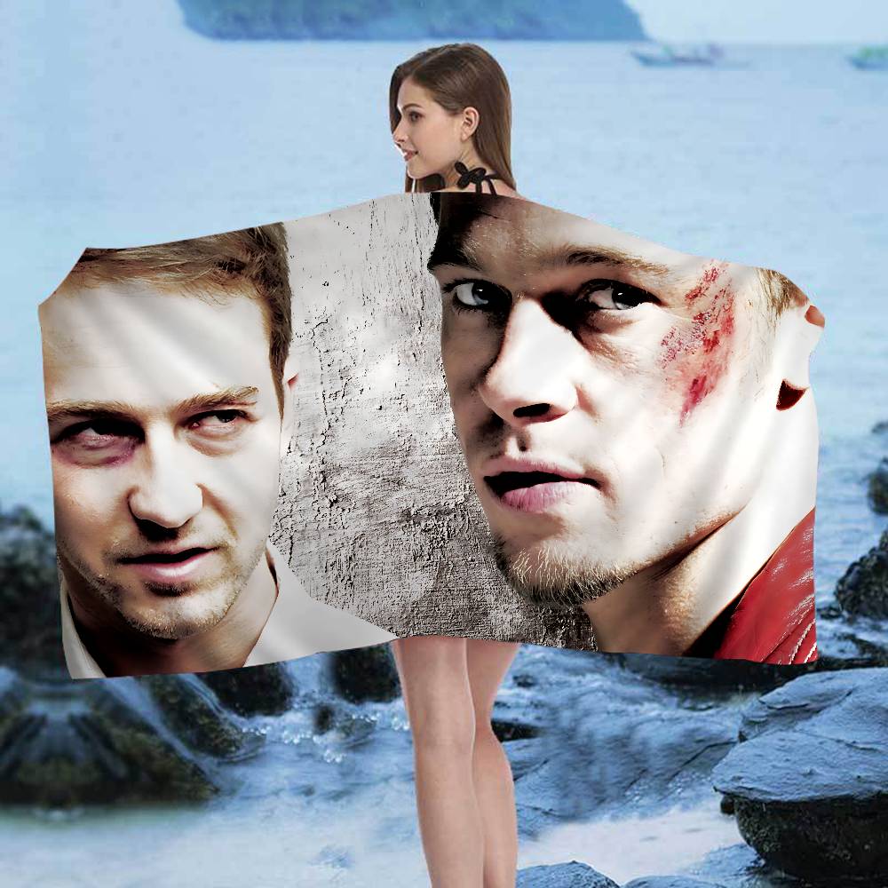 Film culte F-Fight C-Club Grandes Serviettes de Plage en Microfibre Serviette à Séchage Rapide Serviettes de Plage Sable Serviette de Piscine pour Voyage Piscine Natation Yoga