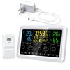 Digital Thermometers Hygrometer Alarm Clock With WiFi Connection Color Screen Weather Updates For Indoor Outdoor
