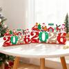 Christmas Wooden Ornament 2026 Santa Claus Snowman Desktop Decoration Christmas Sign For Home New Year Gifts Navidad