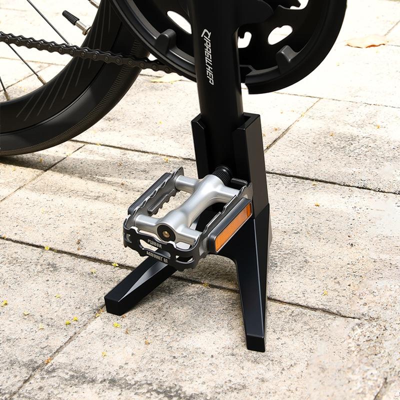 

1pc Portable Bike Stand for Road Bicycle Stable Windproof Easy Setup Photography Prop Bicycle Kickstand чёрный