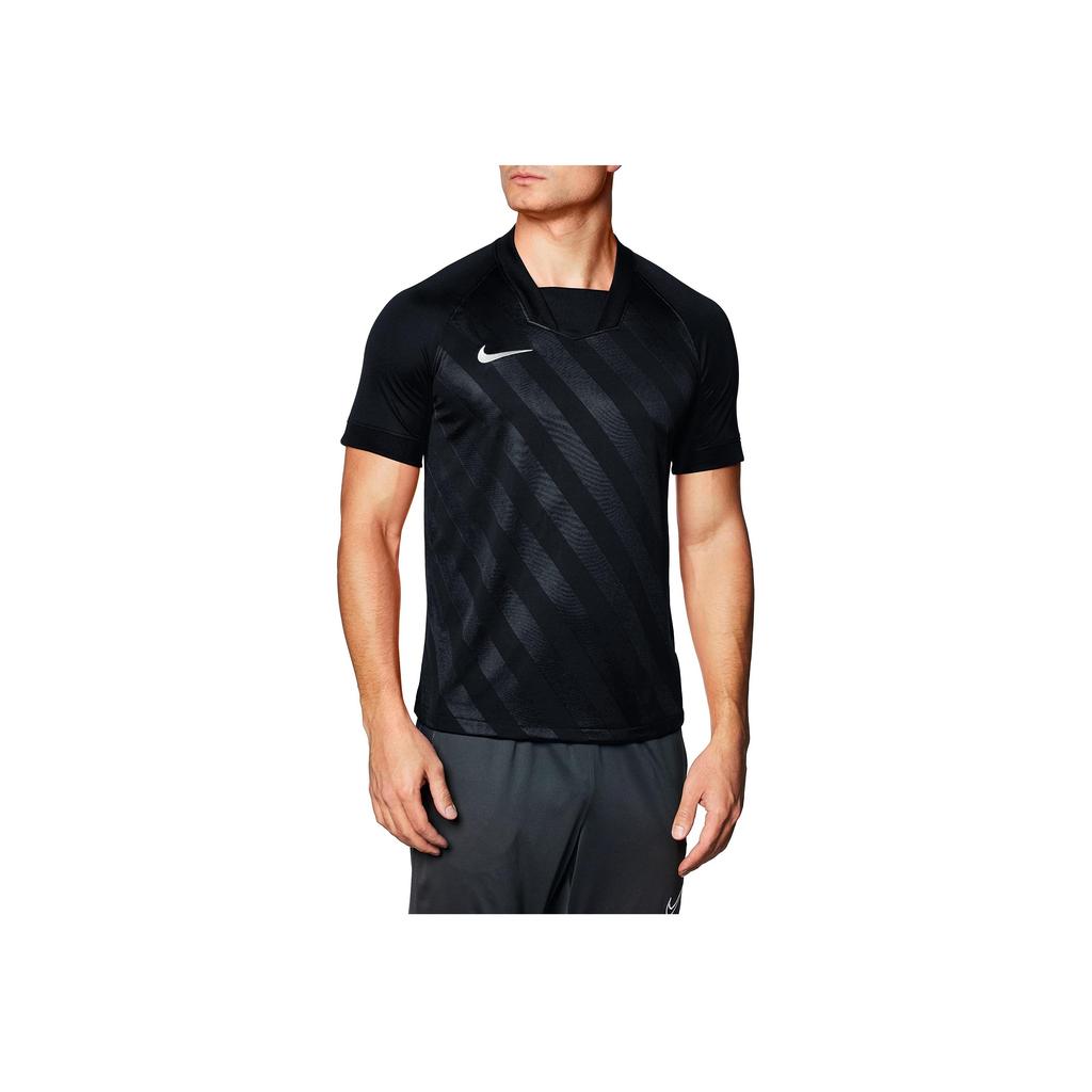 Nike Pánské tréninkové fotbalové tričko Dri-Fit s krátkým rukávem, rychleschnoucí, prodyšné, černé BV6703-010