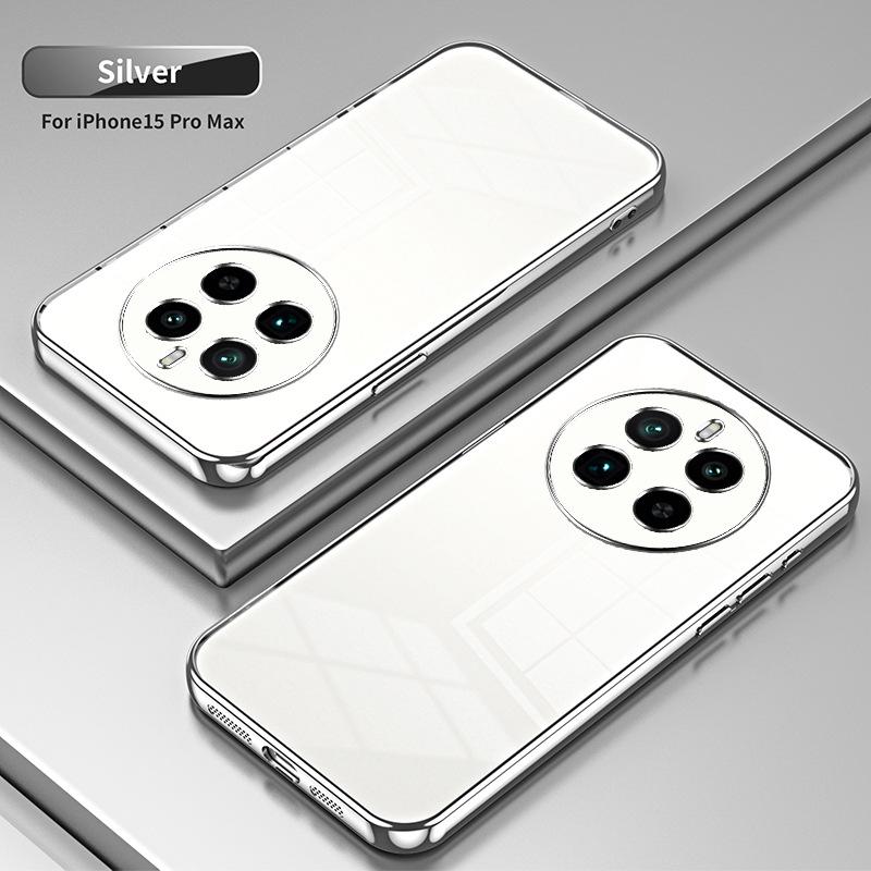 Applicable To OPPO Realme14Pro + Electroplated Glitter Mobile Phone Case True Me GT7 Transparent NEO8 Protective Case