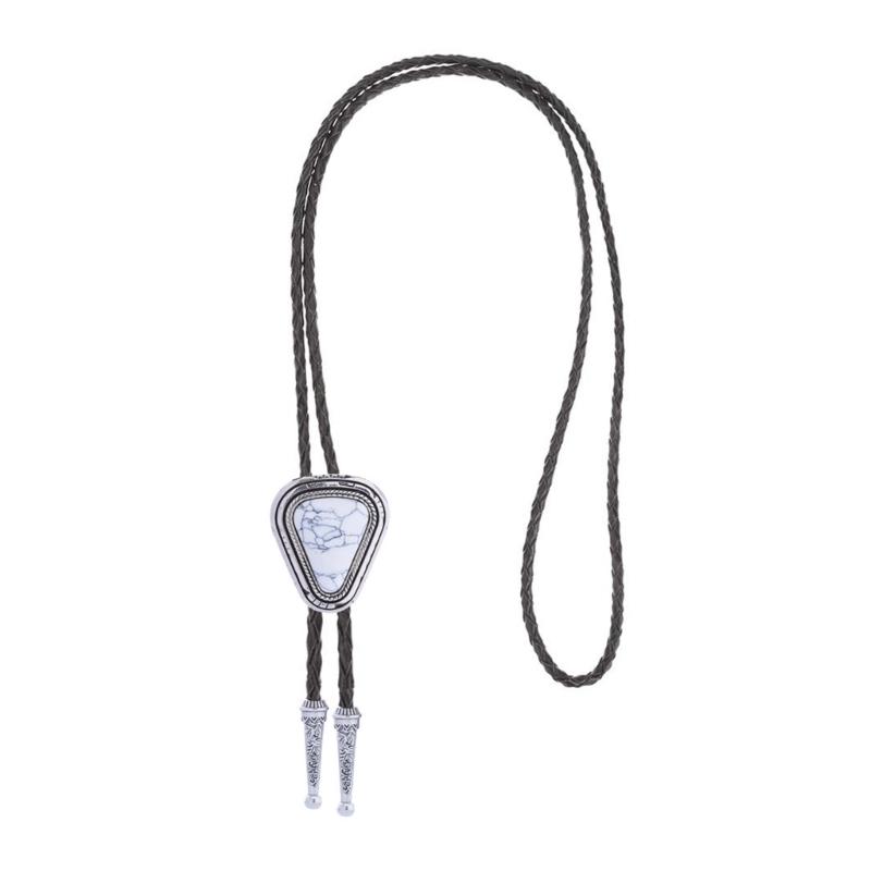 Alloy Bolo Tie for Men Cowboy Bolo Tie Necktie Collar Pendant WesternStyle Necklace for Teens Cowboy Rodeos Accessory