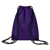 Unisex Sports Backpack Foldable Water-resistant Pure Color Drawstring Backpack for Workout