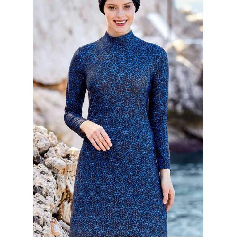 

Нове надходження Набір з 2 предметів Мусульманський жіночий скромний купальник з квітковим принтом для відпочинку на морі Купальник з повним покриттям Пляжний одяг Купальник-буркіні (без хустки) S бежевий