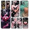 Colored Love Heart Printed Phone Case Cover for iPhone 17 16 15 14 13 12 Pro Max 11 Pro Max 17 AIR Plus Shockproof Soft TPU Bags
