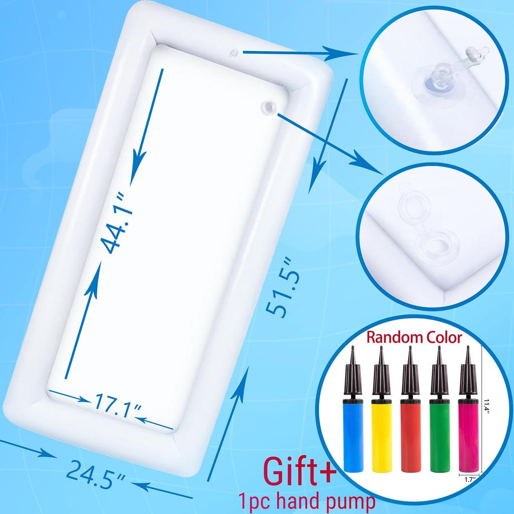 Inflatable Cooler Serving Bars Pool Party Coolers Food Holder Ice for BBQs Picnics Indoor Outdoor Luau Supplies with Drain Plug
