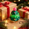 Portable Stress Toy Christmas Tree Fidget Clicker Keychain, 3D Printed Shaped Relief Holiday Party Favors Toy, Sensory Figure Key Ring Accessory