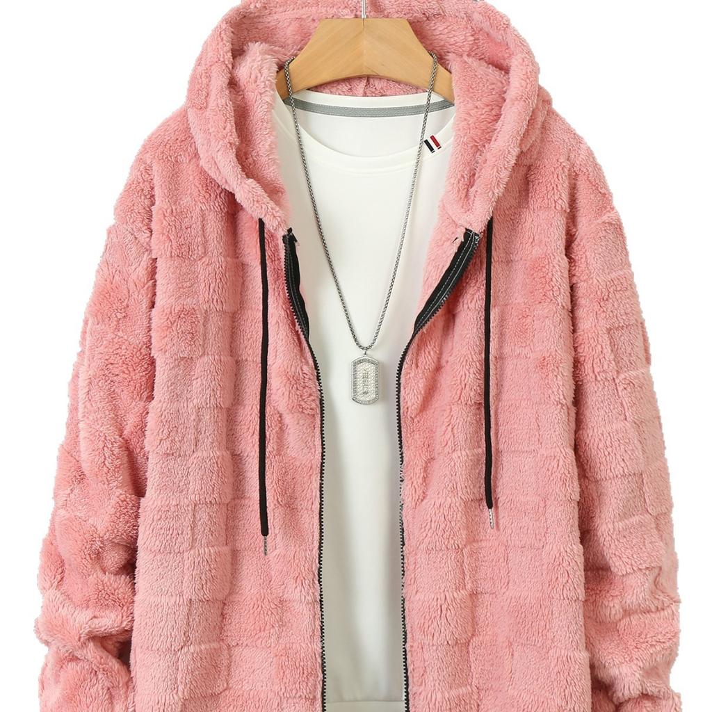 Zimní Pánská Zesílená Prošívaná Mikina s Kapucí Trend Ležérních Topů Párty Zipová Bunda Vlhkost Teplo Hřejivý Pohodlný K pokožce Prodyšné Topy