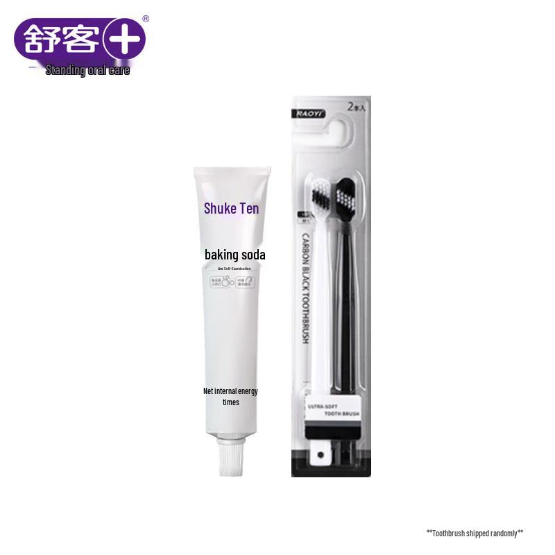 Shuke Baking Soda Toothpaste & Toothbrush Family Set