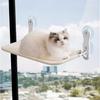 Suction Cup Cat Hammock Breathable Mesh Window Cat Perch Foldable Cat Bed Window Lounge for Indoor Cats Sunbathing Sleeping