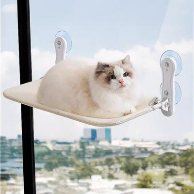 Saugnapf Katzenhängematte Atmungsaktives Netzfenster Katzenliege Klappbares Katzenbett Fensterliege