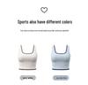 Women's High-Support Shockproof Color Block Sports Bra - Bust-Enhancing, Side-Slimming, Ideal for Yoga & Outdoor Activities