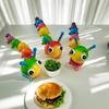 Colorful Metal Caterpillar Figurine Outdoor Decoration Metal Caterpillar Decor Bug Garden Decor Handmade Design Handmade