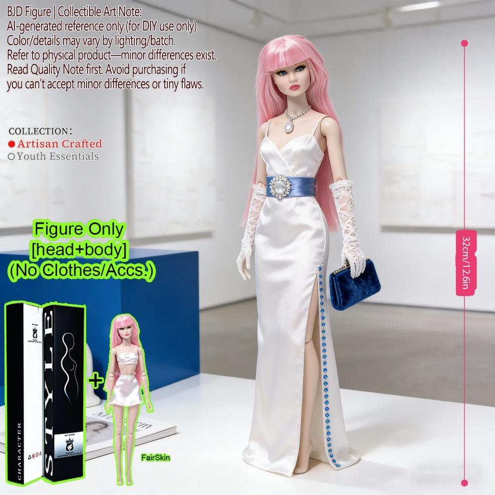 1/6 Scale Fashion BJD Doll 12 Joint Articulated Body Art Collection Doll For Home Decor