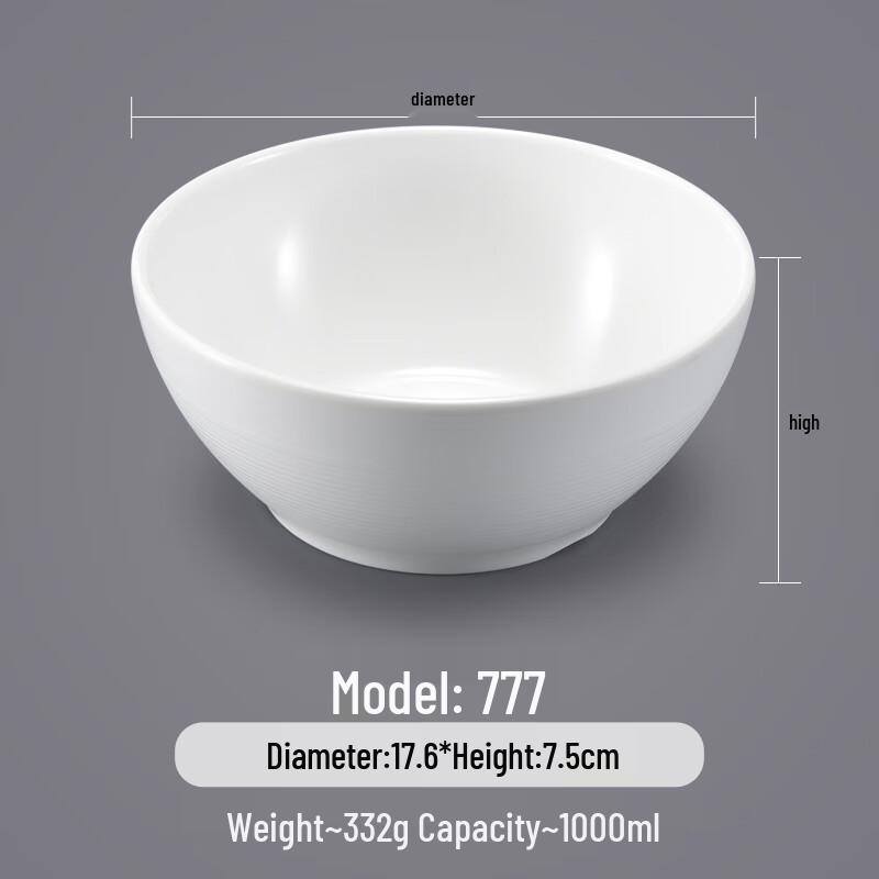 Commercial Melamine Round Serving Bowl