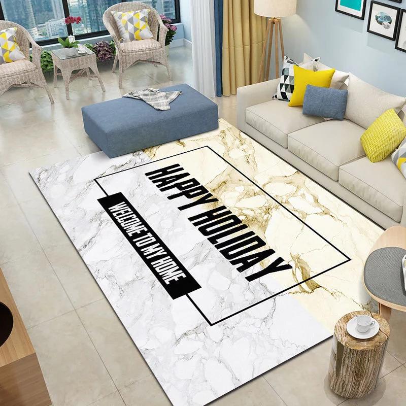 Nordic Living Room Carpet Sofa Coffee Table Bedroom Bedside Carpet Entrance Door Mat