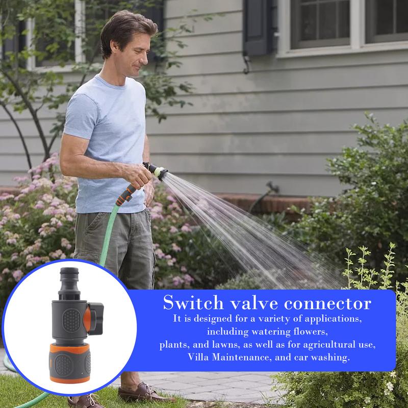 Quick Connect Hose Fittings in-Lines Water Hose Fittings Quick Release Water Hose Adapter Connector with Control Valve for Join