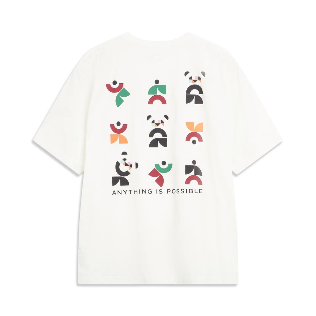 Li Ning Sports Life Collection T Shirt Men's Ivory AHSVE99-1