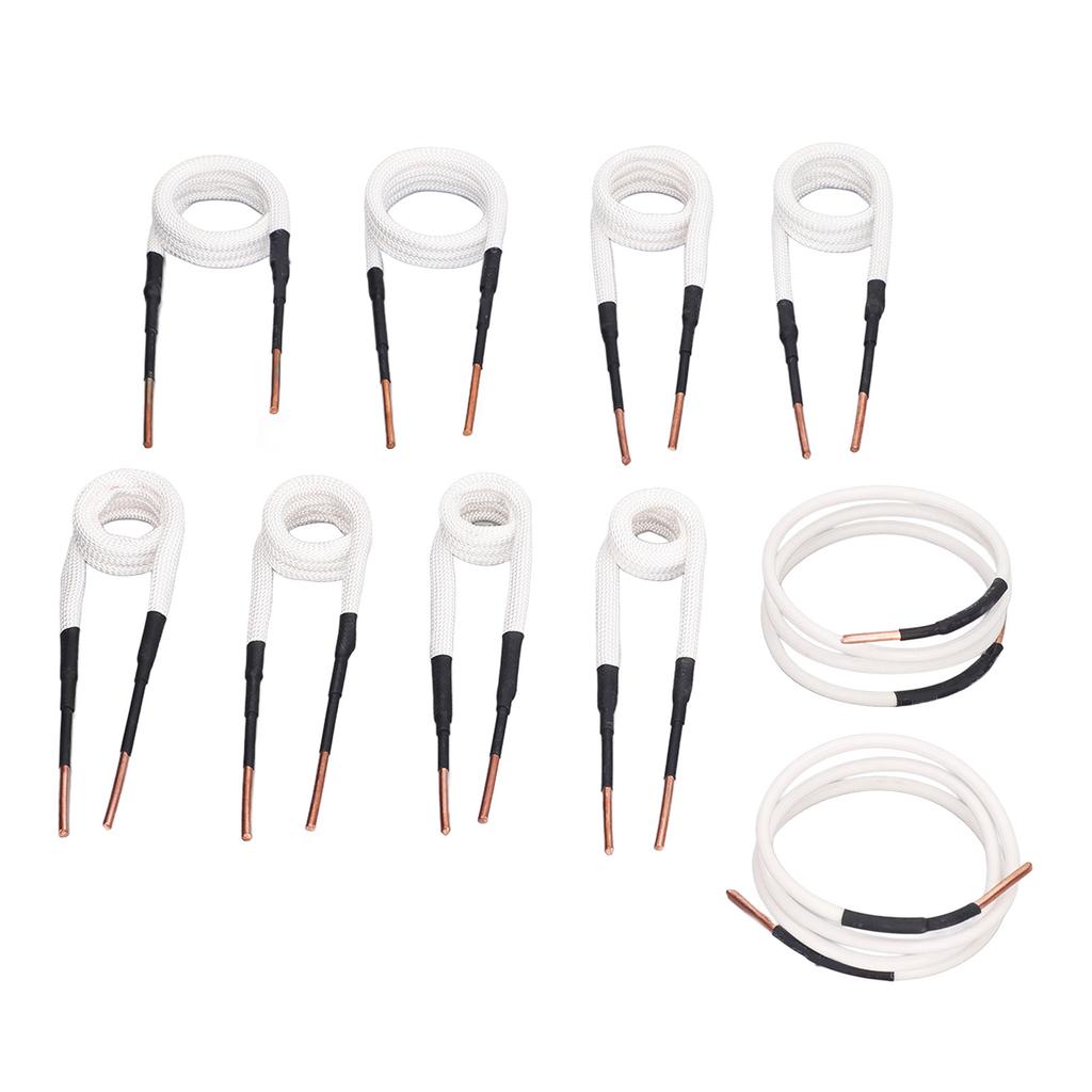10Pcs Induction Heater Coil Kit Bolt Remover Tool Brass Core Wire High Frequency Accessories Ignition Parts 3.0mm