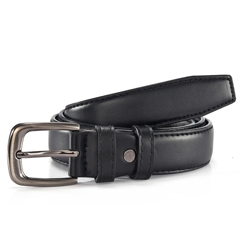 Belt Female Male Universal Pin Buckle Simple Decorative Wind Black Belt Female