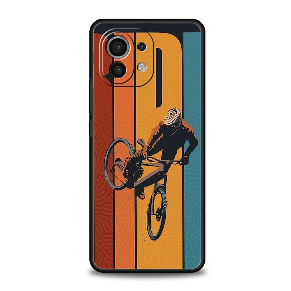 Mountain Bikes Cycling Phone Case For Xiaomi 12T 12 13 Pro Poco X3 NFC M3 F3 F4 M4 X4 Mi Note 10 11 Lite 10T 5G 11T 9T Cover
