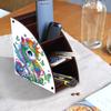 DIY Diamond Painting Kit Triangle Shaped Organizer Box Wooden Storage Box Home Dining Living Room Table Top Art Decoration