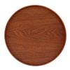 Wood Serving Tray 11.8in Sturdy Wood Simple Elegant Round Multifunction Wooden Tea Tray for Cafe Office Dining Table