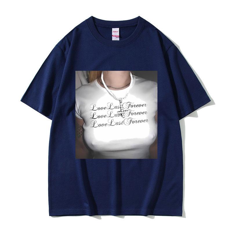 Láska trvá věčně Destroy Lonely Ken Carson Skvělý chaos Tričko Rap Playboi Carti Opium Trička Pánská móda Letní trička