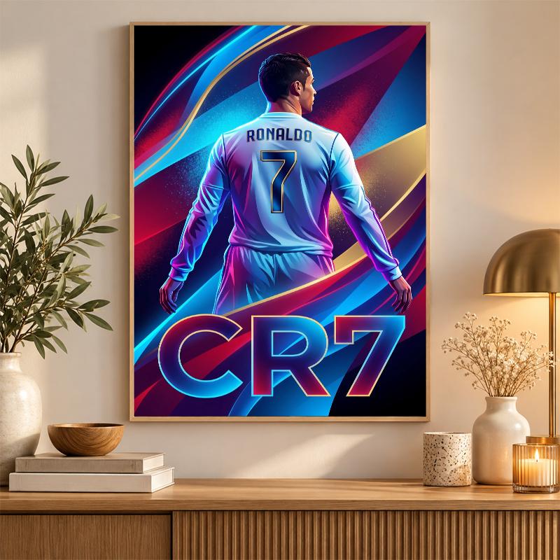 Cristiano Ronaldo Diamond Painting Kit 5D Full Drill DIY Diamond Mosaic Wall Art Home Decor