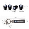 Hijk1 ·Car Tire Wheel Valve Caps Cover Suede Car Key Chain Ring Keychain For VW GTI Polo Golf MK6 Passat B7 B8 Tiguan Arteon ID.3 Jett